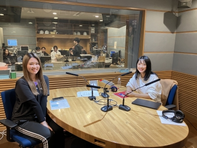 ラジオ「エニタイムフィットネスプレゼンツ 竹内由恵のGood Shape Navi 」収録に参加