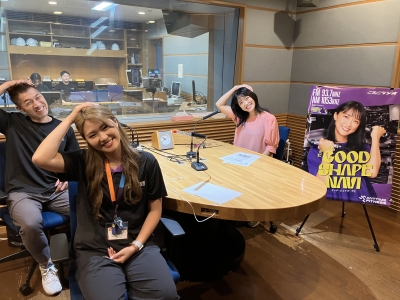 CBCラジオ「エニタイムフィットネスプレゼンツ 竹内由恵のGood Shape Navi 」収録に参加