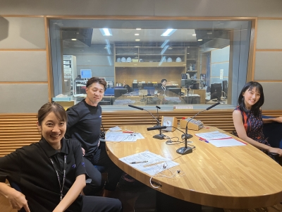 CBCラジオ「エニタイムフィットネスプレゼンツ 竹内由恵のGood Shape Navi 」収録に参加